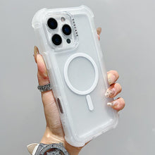 Load image into Gallery viewer, Transparent Matte TPU Hybrid PC 3-in-1 MagSafe Phone Case, For iPhone 17 Pro Max, For iPhone 17 Pro, For iPhone 17, For iPhone Air, For iPhone 16 Pro Max, For iPhone 16 Pro, For iPhone 16 Plus, For iPhone 16