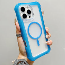 Load image into Gallery viewer, Transparent Matte TPU Hybrid PC 3-in-1 MagSafe Phone Case, For iPhone 17 Pro Max, For iPhone 17 Pro, For iPhone 17, For iPhone Air, For iPhone 16 Pro Max, For iPhone 16 Pro, For iPhone 16 Plus, For iPhone 16