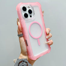 Load image into Gallery viewer, Transparent Matte TPU Hybrid PC 3-in-1 MagSafe Phone Case, For iPhone 17 Pro Max, For iPhone 17 Pro, For iPhone 17, For iPhone Air, For iPhone 16 Pro Max, For iPhone 16 Pro, For iPhone 16 Plus, For iPhone 16