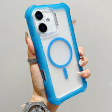 Load image into Gallery viewer, Transparent Matte TPU Hybrid PC 3-in-1 MagSafe Phone Case, For iPhone 17 Pro Max, For iPhone 17 Pro, For iPhone 17, For iPhone Air, For iPhone 16 Pro Max, For iPhone 16 Pro, For iPhone 16 Plus, For iPhone 16