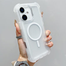 Load image into Gallery viewer, Transparent Matte TPU Hybrid PC 3-in-1 MagSafe Phone Case, For iPhone 17 Pro Max, For iPhone 17 Pro, For iPhone 17, For iPhone Air, For iPhone 16 Pro Max, For iPhone 16 Pro, For iPhone 16 Plus, For iPhone 16