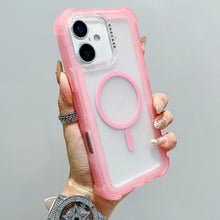Load image into Gallery viewer, Transparent Matte TPU Hybrid PC 3-in-1 MagSafe Phone Case, For iPhone 17 Pro Max, For iPhone 17 Pro, For iPhone 17, For iPhone Air, For iPhone 16 Pro Max, For iPhone 16 Pro, For iPhone 16 Plus, For iPhone 16