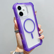 Load image into Gallery viewer, Transparent Matte TPU Hybrid PC 3-in-1 MagSafe Phone Case, For iPhone 17 Pro Max, For iPhone 17 Pro, For iPhone 17, For iPhone Air, For iPhone 16 Pro Max, For iPhone 16 Pro, For iPhone 16 Plus, For iPhone 16