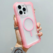 Load image into Gallery viewer, Transparent Matte TPU Hybrid PC 3-in-1 MagSafe Phone Case, For iPhone 13 Pro Max, For iPhone 13 Pro, For iPhone 13, For iPhone 12 Pro Max