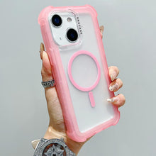 Load image into Gallery viewer, Transparent Matte TPU Hybrid PC 3-in-1 MagSafe Phone Case, For iPhone 13 Pro Max, For iPhone 13 Pro, For iPhone 13, For iPhone 12 Pro Max