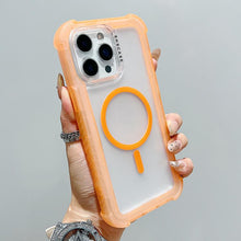 Load image into Gallery viewer, Transparent Matte TPU Hybrid PC 3-in-1 MagSafe Phone Case, For iPhone 13 Pro Max, For iPhone 13 Pro, For iPhone 13, For iPhone 12 Pro Max