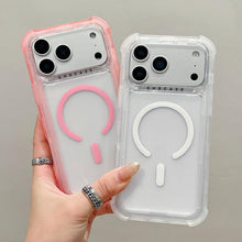 Load image into Gallery viewer, Transparent Matte TPU Hybrid PC 3-in-1 MagSafe Phone Case, For iPhone 17 Pro Max, For iPhone 17 Pro, For iPhone 17, For iPhone Air, For iPhone 16 Pro Max, For iPhone 16 Pro, For iPhone 16 Plus, For iPhone 16