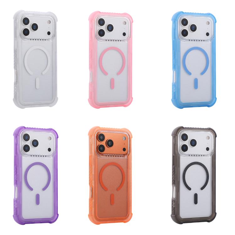 Transparent Matte TPU Hybrid PC 3-in-1 MagSafe Phone Case with Wrist Strap, For iPhone 17 Pro Max, For iPhone 17 Pro, For iPhone 17, For iPhone Air, For iPhone 16 Pro Max, For iPhone 16 Pro, For iPhone 16 Plus, For iPhone 16