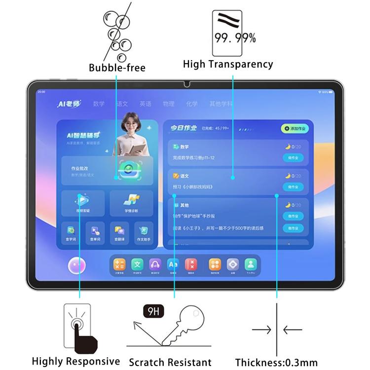 9H 0.3mm Explosion-proof Tempered Glass Film