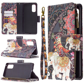 Colored Drawing Pattern Zipper Horizontal Flip Leather Case with Holder & Card Slots & Wallet, For OPPO Reno4 Pro 5G