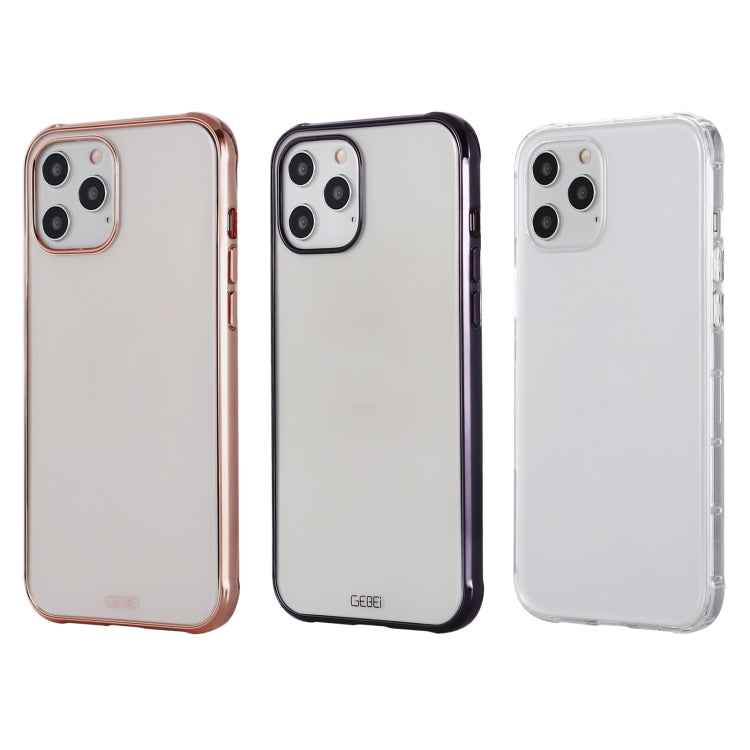 GEBEI Plating TPU Shockproof Protective Case, For iPhone 12 mini, For iPhone 12 / 12 Pro, For iPhone 12 Pro Max
