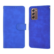 Load image into Gallery viewer, For Samsung Galaxy Z Fold2 5G Solid Color Skin Feel Magnetic Buckle Horizontal Flip Calf Texture PU Leather Case with Holder &amp; Card Slots &amp; Wallet, For Samsung Galaxy Z Fold2 5G