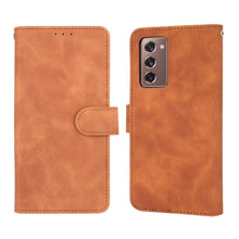 Load image into Gallery viewer, For Samsung Galaxy Z Fold2 5G Solid Color Skin Feel Magnetic Buckle Horizontal Flip Calf Texture PU Leather Case with Holder &amp; Card Slots &amp; Wallet, For Samsung Galaxy Z Fold2 5G