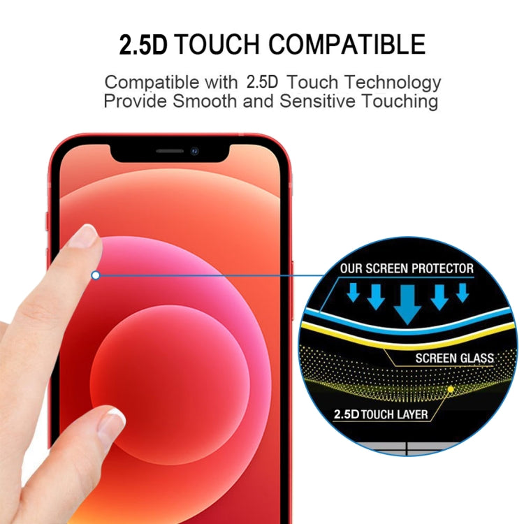Full Glue Full Screen Tempered Glass Film, For iPhone 12 mini (1 PC), For iPhone 12 / 12 Pro (1 PC), For iPhone 12 Pro Max (1 PC)