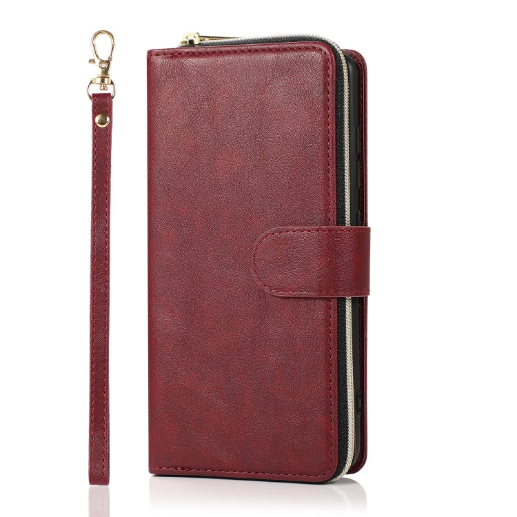 Zipper Wallet Bag Horizontal Flip PU Leather Case with Holder & 9 Card Slots & Wallet & Lanyard & Photo Frame, For Samsung Galaxy A51, For Samsung Galaxy A51 5G, For Samsung Galaxy A70, For Samsung Galaxy A71, For Samsung Galaxy A71 5G                 ...