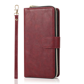 Zipper Wallet Bag Horizontal Flip PU Leather Case with Holder & 9 Card Slots & Wallet & Lanyard & Photo Frame, For Samsung Galaxy A51, For Samsung Galaxy A51 5G, For Samsung Galaxy A70, For Samsung Galaxy A71, For Samsung Galaxy A71 5G                 ...