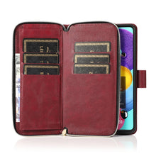 Load image into Gallery viewer, Zipper Wallet Bag Horizontal Flip PU Leather Case with Holder &amp; 9 Card Slots &amp; Wallet &amp; Lanyard &amp; Photo Frame, For Samsung Galaxy A51, For Samsung Galaxy A51 5G, For Samsung Galaxy A70, For Samsung Galaxy A71, For Samsung Galaxy A71 5G                 ...