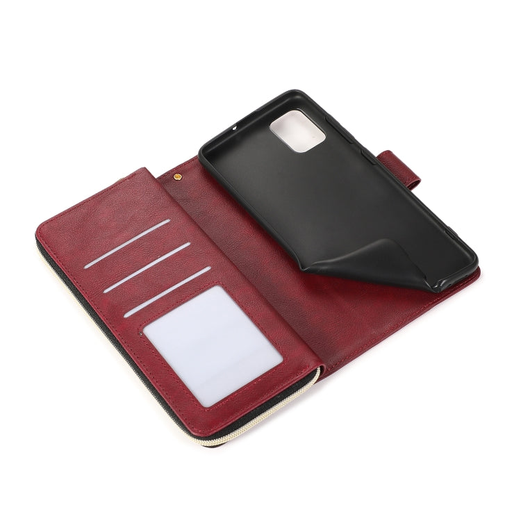 Zipper Wallet Bag Horizontal Flip PU Leather Case with Holder & 9 Card Slots & Wallet & Lanyard & Photo Frame, For Samsung Galaxy A51, For Samsung Galaxy A51 5G, For Samsung Galaxy A70, For Samsung Galaxy A71, For Samsung Galaxy A71 5G                 ...