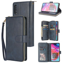Load image into Gallery viewer, Zipper Wallet Bag Horizontal Flip PU Leather Case with Holder &amp; 9 Card Slots &amp; Wallet &amp; Lanyard &amp; Photo Frame, For Samsung Galaxy A51, For Samsung Galaxy A51 5G, For Samsung Galaxy A70, For Samsung Galaxy A71, For Samsung Galaxy A71 5G                 ...
