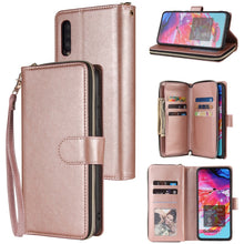 Load image into Gallery viewer, Zipper Wallet Bag Horizontal Flip PU Leather Case with Holder &amp; 9 Card Slots &amp; Wallet &amp; Lanyard &amp; Photo Frame, For Samsung Galaxy A51, For Samsung Galaxy A51 5G, For Samsung Galaxy A70, For Samsung Galaxy A71, For Samsung Galaxy A71 5G                 ...
