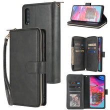 Load image into Gallery viewer, Zipper Wallet Bag Horizontal Flip PU Leather Case with Holder &amp; 9 Card Slots &amp; Wallet &amp; Lanyard &amp; Photo Frame, For Samsung Galaxy A51, For Samsung Galaxy A51 5G, For Samsung Galaxy A70, For Samsung Galaxy A71, For Samsung Galaxy A71 5G                 ...