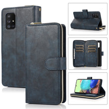 Load image into Gallery viewer, Zipper Wallet Bag Horizontal Flip PU Leather Case with Holder &amp; 9 Card Slots &amp; Wallet &amp; Lanyard &amp; Photo Frame, For Samsung Galaxy A51, For Samsung Galaxy A51 5G, For Samsung Galaxy A70, For Samsung Galaxy A71, For Samsung Galaxy A71 5G                 ...