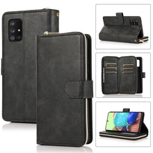 Load image into Gallery viewer, Zipper Wallet Bag Horizontal Flip PU Leather Case with Holder &amp; 9 Card Slots &amp; Wallet &amp; Lanyard &amp; Photo Frame, For Samsung Galaxy A51, For Samsung Galaxy A51 5G, For Samsung Galaxy A70, For Samsung Galaxy A71, For Samsung Galaxy A71 5G                 ...