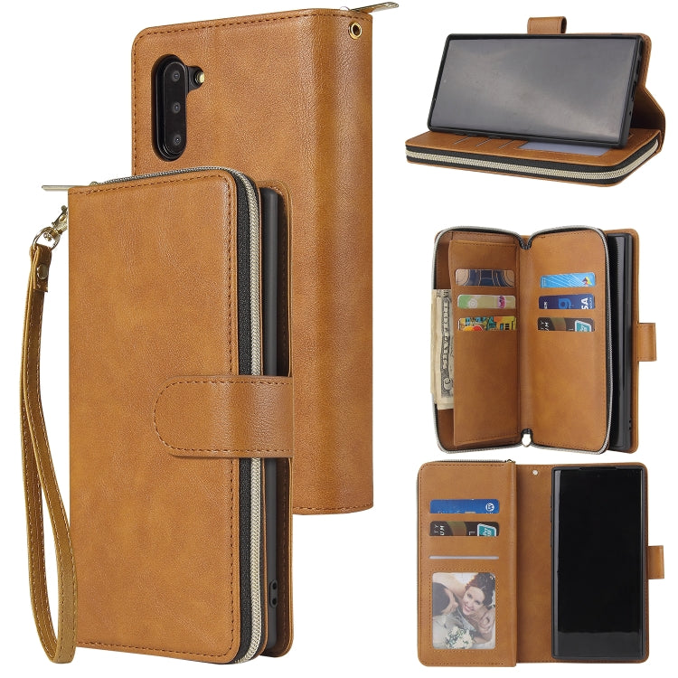 Zipper Wallet Bag Horizontal Flip PU Leather Case with Holder & 9 Card Slots & Wallet & Lanyard & Photo Frame, For Samsung Galaxy A51, For Samsung Galaxy A51 5G, For Samsung Galaxy A70, For Samsung Galaxy A71, For Samsung Galaxy A71 5G                 ...
