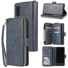 Load image into Gallery viewer, Zipper Wallet Bag Horizontal Flip PU Leather Case with Holder &amp; 9 Card Slots &amp; Wallet &amp; Lanyard &amp; Photo Frame, For Samsung Galaxy A51, For Samsung Galaxy A51 5G, For Samsung Galaxy A70, For Samsung Galaxy A71, For Samsung Galaxy A71 5G                 ...