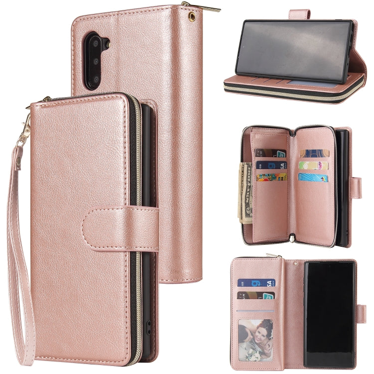 Zipper Wallet Bag Horizontal Flip PU Leather Case with Holder & 9 Card Slots & Wallet & Lanyard & Photo Frame, For Samsung Galaxy A51, For Samsung Galaxy A51 5G, For Samsung Galaxy A70, For Samsung Galaxy A71, For Samsung Galaxy A71 5G                 ...