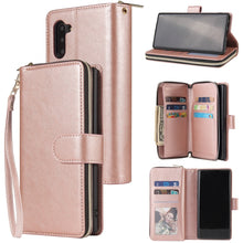 Load image into Gallery viewer, Zipper Wallet Bag Horizontal Flip PU Leather Case with Holder &amp; 9 Card Slots &amp; Wallet &amp; Lanyard &amp; Photo Frame, For Samsung Galaxy A51, For Samsung Galaxy A51 5G, For Samsung Galaxy A70, For Samsung Galaxy A71, For Samsung Galaxy A71 5G                 ...