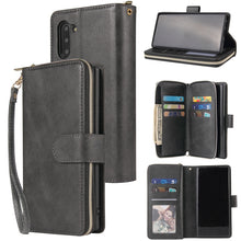 Load image into Gallery viewer, Zipper Wallet Bag Horizontal Flip PU Leather Case with Holder &amp; 9 Card Slots &amp; Wallet &amp; Lanyard &amp; Photo Frame, For Samsung Galaxy A51, For Samsung Galaxy A51 5G, For Samsung Galaxy A70, For Samsung Galaxy A71, For Samsung Galaxy A71 5G                 ...