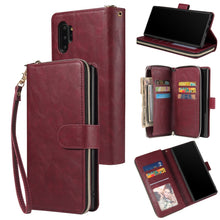 Load image into Gallery viewer, Zipper Wallet Bag Horizontal Flip PU Leather Case with Holder &amp; 9 Card Slots &amp; Wallet &amp; Lanyard &amp; Photo Frame, For Samsung Galaxy A51, For Samsung Galaxy A51 5G, For Samsung Galaxy A70, For Samsung Galaxy A71, For Samsung Galaxy A71 5G                 ...