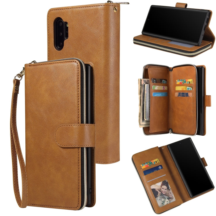 Zipper Wallet Bag Horizontal Flip PU Leather Case with Holder & 9 Card Slots & Wallet & Lanyard & Photo Frame, For Samsung Galaxy A51, For Samsung Galaxy A51 5G, For Samsung Galaxy A70, For Samsung Galaxy A71, For Samsung Galaxy A71 5G                 ...