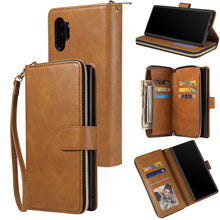 Load image into Gallery viewer, Zipper Wallet Bag Horizontal Flip PU Leather Case with Holder &amp; 9 Card Slots &amp; Wallet &amp; Lanyard &amp; Photo Frame, For Samsung Galaxy A51, For Samsung Galaxy A51 5G, For Samsung Galaxy A70, For Samsung Galaxy A71, For Samsung Galaxy A71 5G                 ...