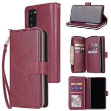 Load image into Gallery viewer, Zipper Wallet Bag Horizontal Flip PU Leather Case with Holder &amp; 9 Card Slots &amp; Wallet &amp; Lanyard &amp; Photo Frame, For Samsung Galaxy A51, For Samsung Galaxy A51 5G, For Samsung Galaxy A70, For Samsung Galaxy A71, For Samsung Galaxy A71 5G                 ...