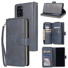 Load image into Gallery viewer, Zipper Wallet Bag Horizontal Flip PU Leather Case with Holder &amp; 9 Card Slots &amp; Wallet &amp; Lanyard &amp; Photo Frame, For Samsung Galaxy A51, For Samsung Galaxy A51 5G, For Samsung Galaxy A70, For Samsung Galaxy A71, For Samsung Galaxy A71 5G                 ...