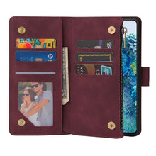 Load image into Gallery viewer, Zipper Wallet Bag Horizontal Flip PU Leather Case with Holder &amp; 9 Card Slots &amp; Wallet &amp; Lanyard &amp; Photo Frame, For Samsung Galaxy S20 FE 5G