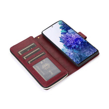 Load image into Gallery viewer, Zipper Wallet Bag Horizontal Flip PU Leather Case with Holder &amp; 9 Card Slots &amp; Wallet &amp; Lanyard &amp; Photo Frame, For Samsung Galaxy S20 FE 5G