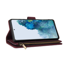 Load image into Gallery viewer, Zipper Wallet Bag Horizontal Flip PU Leather Case with Holder &amp; 9 Card Slots &amp; Wallet &amp; Lanyard &amp; Photo Frame, For Samsung Galaxy S20 FE 5G