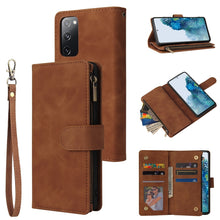 Load image into Gallery viewer, Zipper Wallet Bag Horizontal Flip PU Leather Case with Holder &amp; 9 Card Slots &amp; Wallet &amp; Lanyard &amp; Photo Frame, For Samsung Galaxy S20 FE 5G