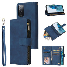 Load image into Gallery viewer, Zipper Wallet Bag Horizontal Flip PU Leather Case with Holder &amp; 9 Card Slots &amp; Wallet &amp; Lanyard &amp; Photo Frame, For Samsung Galaxy S20 FE 5G