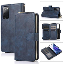 Load image into Gallery viewer, Zipper Wallet Bag Horizontal Flip PU Leather Case with Holder &amp; 9 Card Slots &amp; Wallet &amp; Lanyard &amp; Photo Frame, For Samsung Galaxy S20 FE 5G