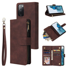 Load image into Gallery viewer, Zipper Wallet Bag Horizontal Flip PU Leather Case with Holder &amp; 9 Card Slots &amp; Wallet &amp; Lanyard &amp; Photo Frame, For Samsung Galaxy S20 FE 5G