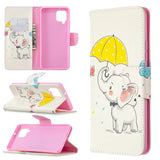 Colored Drawing Pattern Horizontal Flip Leather Case with Holder & Card Slots & Wallet, For Samsung Galaxy A42 5G