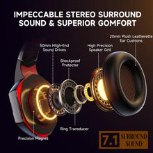 Load image into Gallery viewer, KOTION EACH G2000 Wired Game Headphones with LED Light