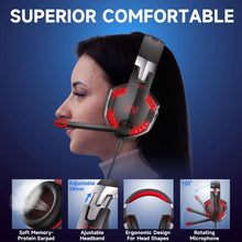 Load image into Gallery viewer, KOTION EACH G2000 Wired Game Headphones with LED Light