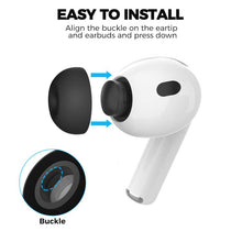 Load image into Gallery viewer, XDcase 4 Pairs Replacement Silicone Ear Tips with Storage &amp; Cleaning Kit, For AirPods Pro 3