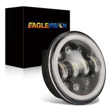 Load image into Gallery viewer, EagleVision DC9-30V 35W 6000K 4000LM 5.75 inch Round Motorcycle 6LEDs Headlight with Angel Eye for Harley-Davidson, 6LEDs