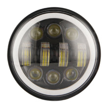 Load image into Gallery viewer, EagleVision DC9-30V 35W 6000K 4000LM 5.75 inch Round Motorcycle 6LEDs Headlight with Angel Eye for Harley-Davidson, 6LEDs